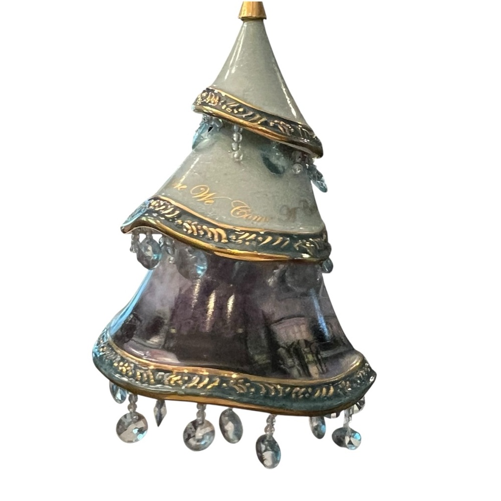 Thomas Kinkade‎ Christmas Ornament 3 Trees Collection Heirloom Classics Bradford